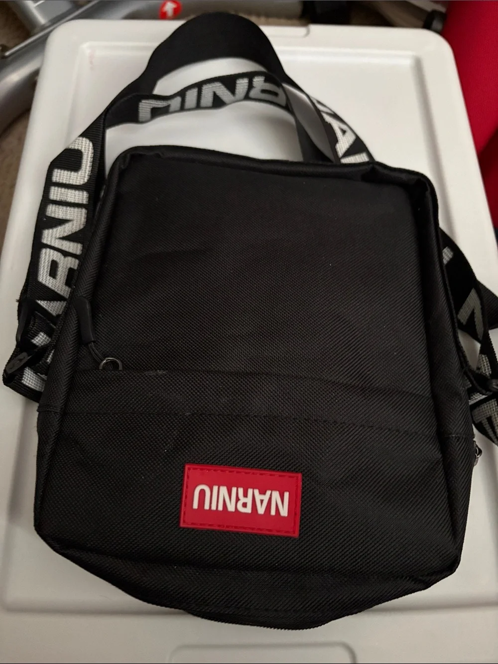 Black Men's Crossbody Travel Bag